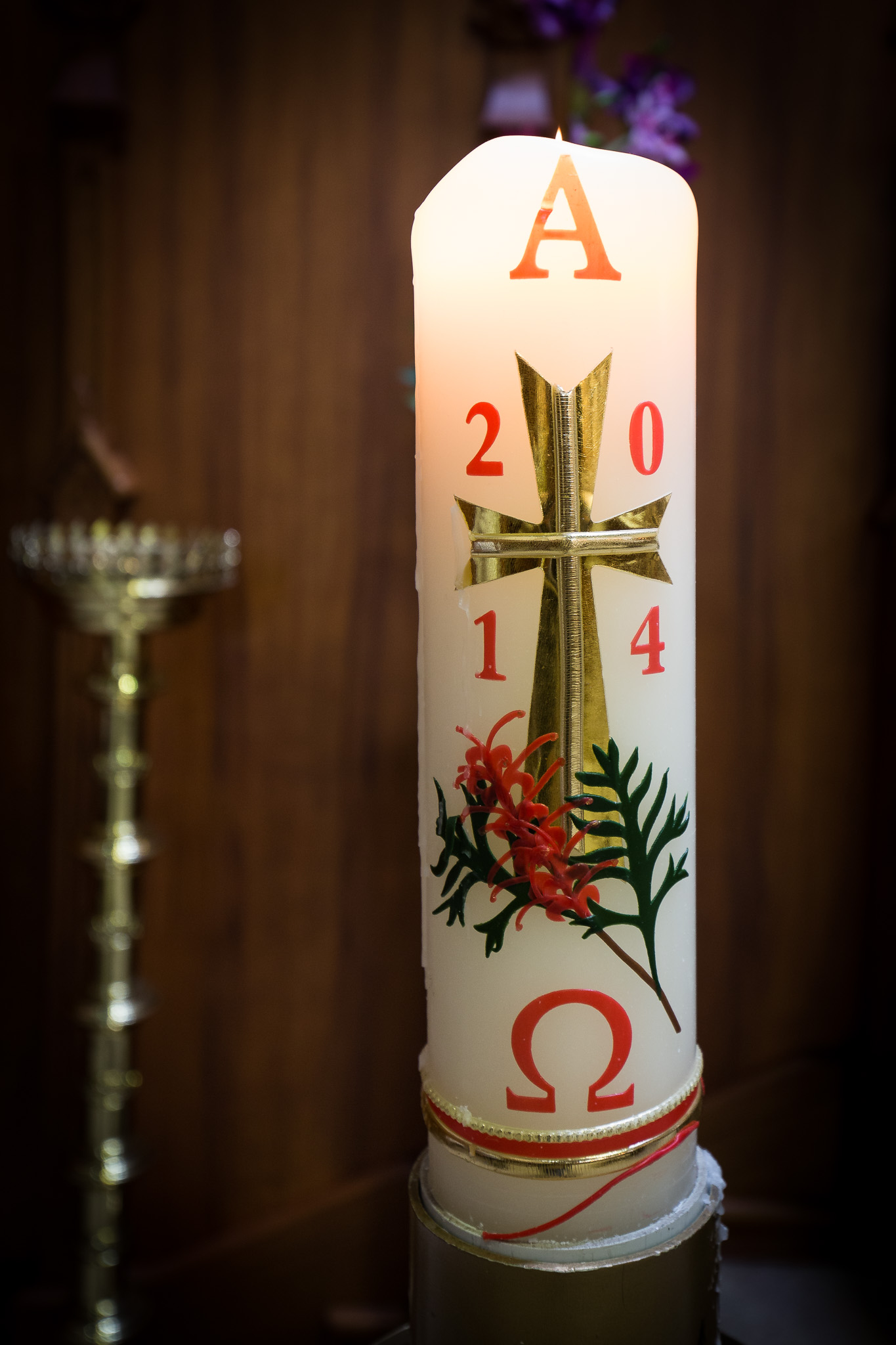 Paschal Candle Lent Hobart Catholic Parish St. Joseph's Church